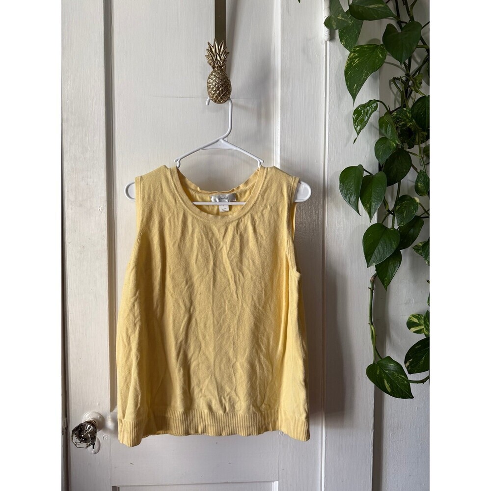 CJ banks women’s size X-large yellow tank top